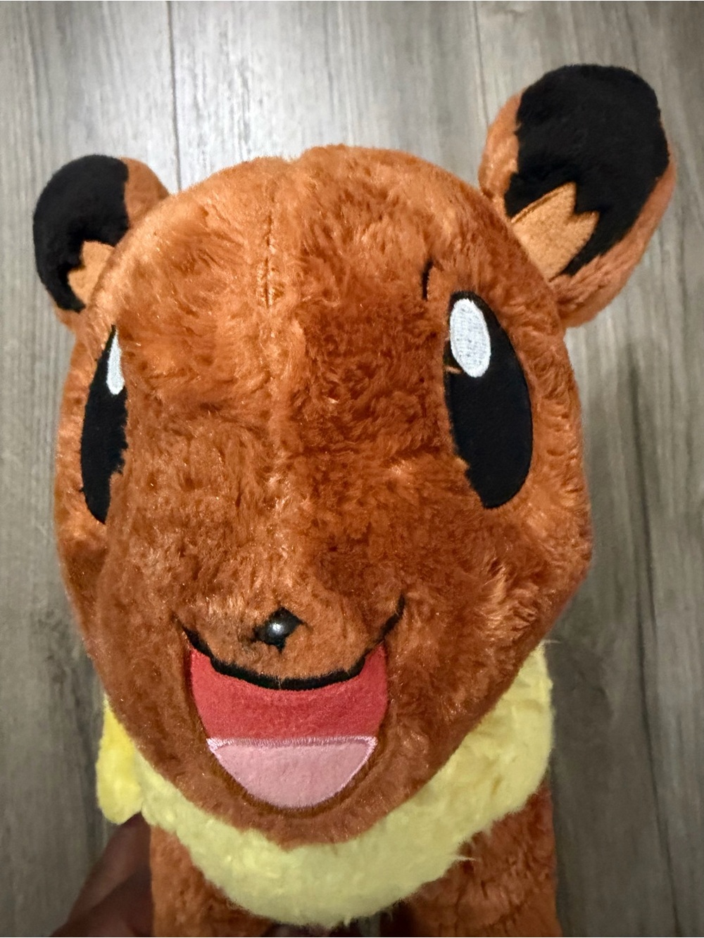 Pokemon Eevee Plush Toy - Brown with Black & Yellow Accents - Picture 8 of 10
